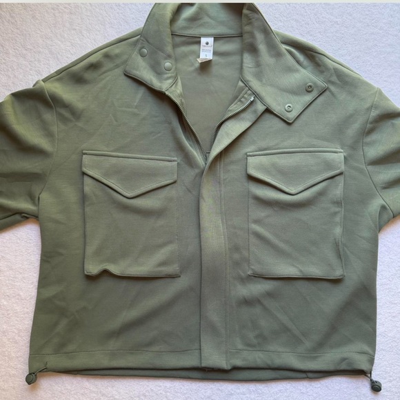 Yogalicious Women's Olive Softlite Scuba Autumn Jacket - Picture 2 of 6